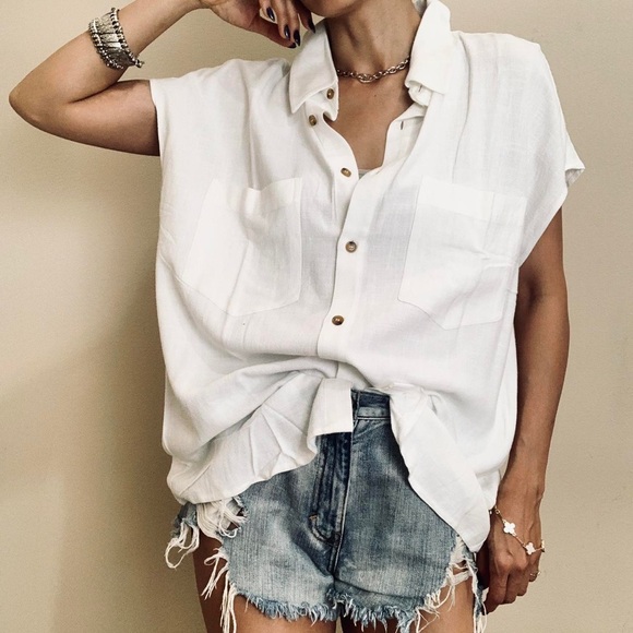 Walter Baker, White Sleeveless Top_XS - Picture 3 of 8